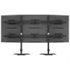 Zestaw rozszerzający do montażu na biurku dla trzech monitorów MULTIBRACKETS M VESA dla 3 wyświetlaczy 24–32 cale do 24 kg, aluminium/tworzywo sztuczne, czarny