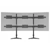 Zestaw rozszerzający do montażu na biurku dla trzech monitorów MULTIBRACKETS M VESA dla 3 wyświetlaczy 24–32 cale do 24 kg, aluminium/tworzywo sztuczne, czarny