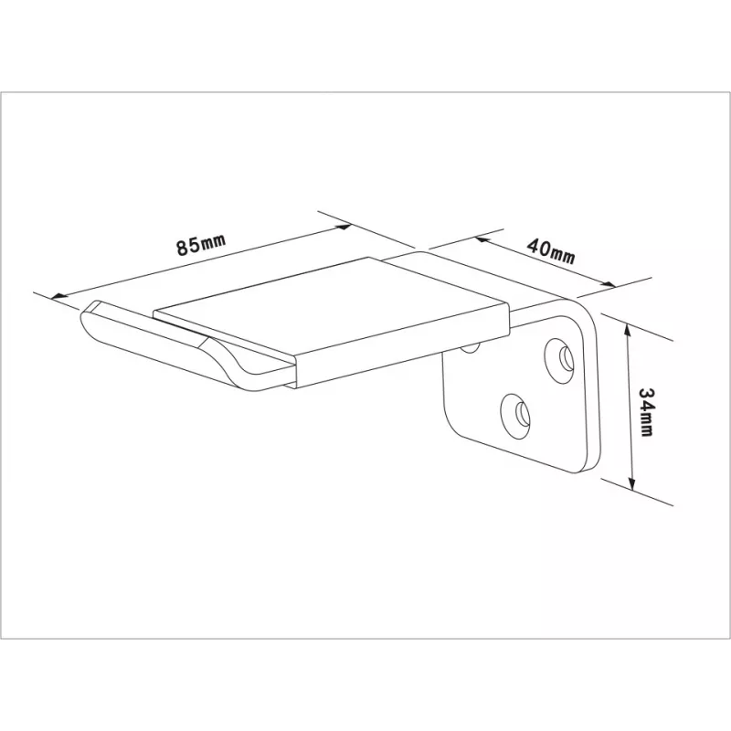 Uchwyt na słuchawki Multibrackets M Headset Holder Wall Czarny