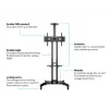 Półka Multibrackets M Public Floorstand Shelf Basic 150 czarna z tworzywa sztucznego i stali