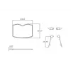 Półka Multibrackets M Public Floorstand Shelf Basic 150 czarna z tworzywa sztucznego i stali