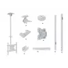 Multibrackets M Public Ceilingmount Medium Single biały 3000 Maks. udźwig 30 kg Min. ekran 32 cale Maks. ekran 55 cali