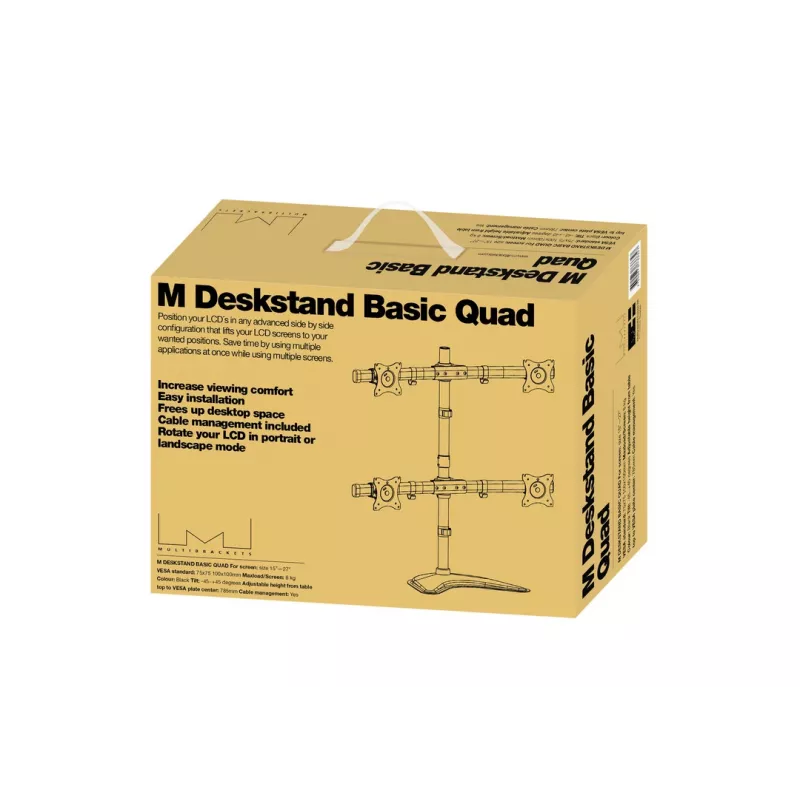 Multibrackets M Deskstand Basic Quad Podstawka wolnostojąca 32 kg 15-27 cali