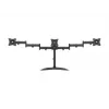 Podstawa pod monitor na biurko MULTIBRACKETS M Deskstand Basic Triple — 3-kierunkowa, VESA 75x75–100x100, udźwig do 24 kg, do ekranów 15–27 cali, czarna