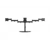 Podstawa pod monitor na biurko MULTIBRACKETS M Deskstand Basic Triple — 3-kierunkowa, VESA 75x75–100x100, udźwig do 24 kg, do ekranów 15–27 cali, czarna
