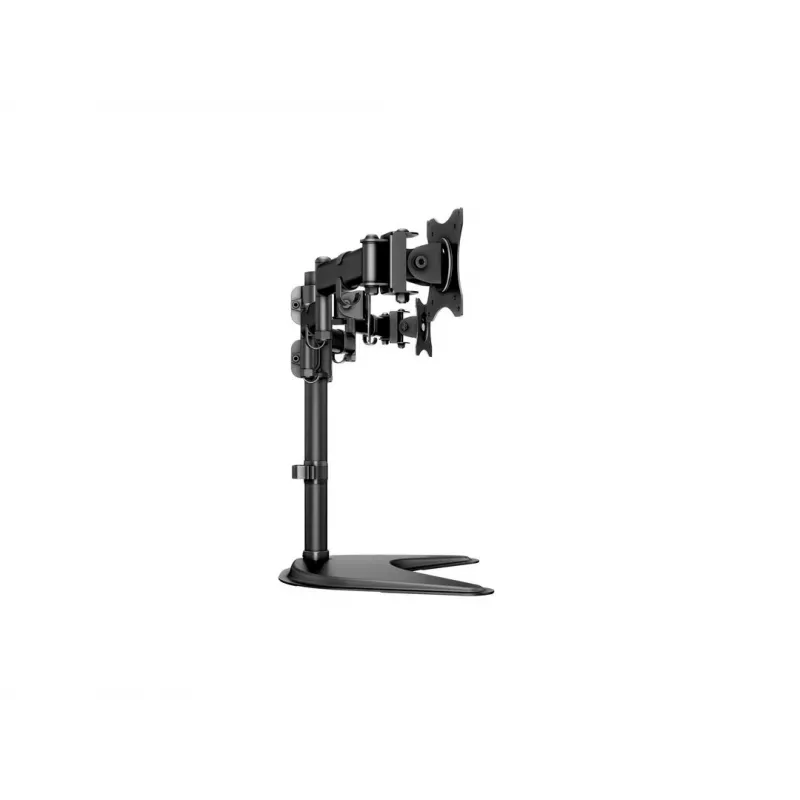 Podstawa pod monitor na biurko MULTIBRACKETS M Deskstand Basic Triple — 3-kierunkowa, VESA 75x75–100x100, udźwig do 24 kg, do ekranów 15–27 cali, czarna