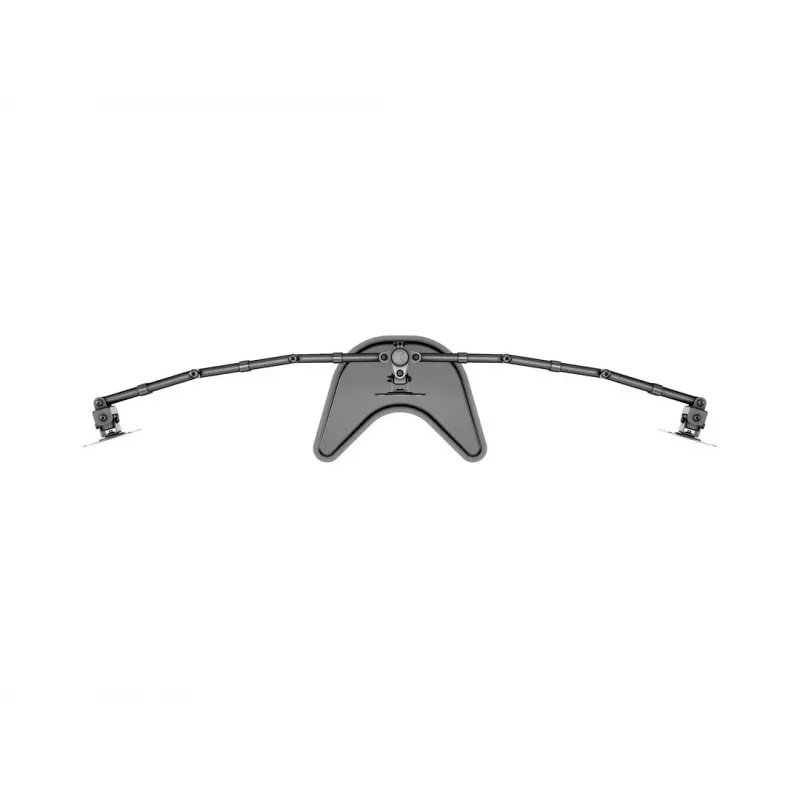 Podstawa pod monitor na biurko MULTIBRACKETS M Deskstand Basic Triple — 3-kierunkowa, VESA 75x75–100x100, udźwig do 24 kg, do ekranów 15–27 cali, czarna