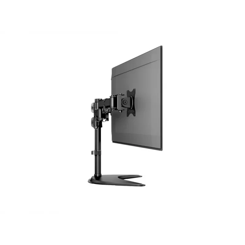 Podstawa pod monitor na biurko MULTIBRACKETS M Deskstand Basic Triple — 3-kierunkowa, VESA 75x75–100x100, udźwig do 24 kg, do ekranów 15–27 cali, czarna