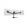 Podstawa pod monitor na biurko MULTIBRACKETS M Deskstand Basic Triple — 3-kierunkowa, VESA 75x75–100x100, udźwig do 24 kg, do ekranów 15–27 cali, czarna