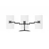 Podstawa pod monitor na biurko MULTIBRACKETS M Deskstand Basic Triple — 3-kierunkowa, VESA 75x75–100x100, udźwig do 24 kg, do ekranów 15–27 cali, czarna