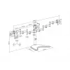 Podstawa pod monitor na biurko MULTIBRACKETS M Deskstand Basic Triple — 3-kierunkowa, VESA 75x75–100x100, udźwig do 24 kg, do ekranów 15–27 cali, czarna