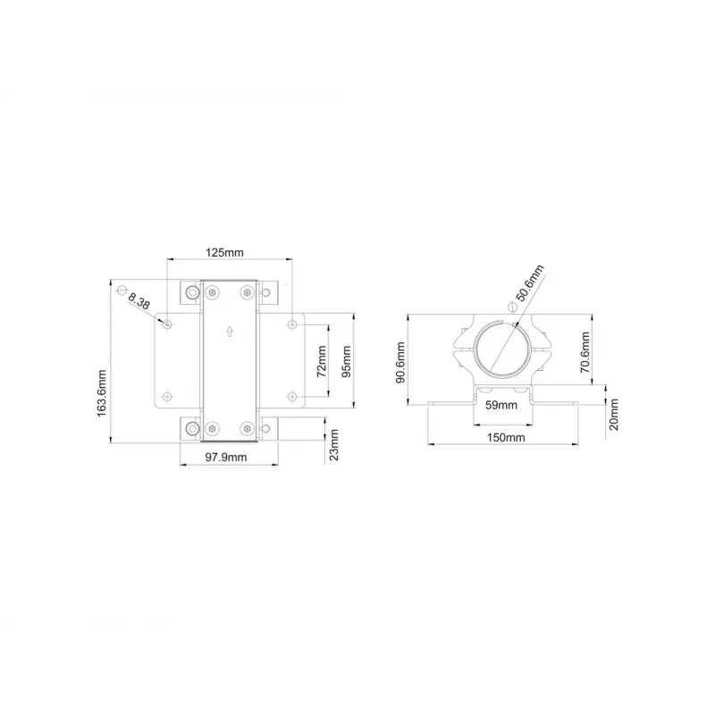 Multibrackets M Pro Series - Zacisk na słup