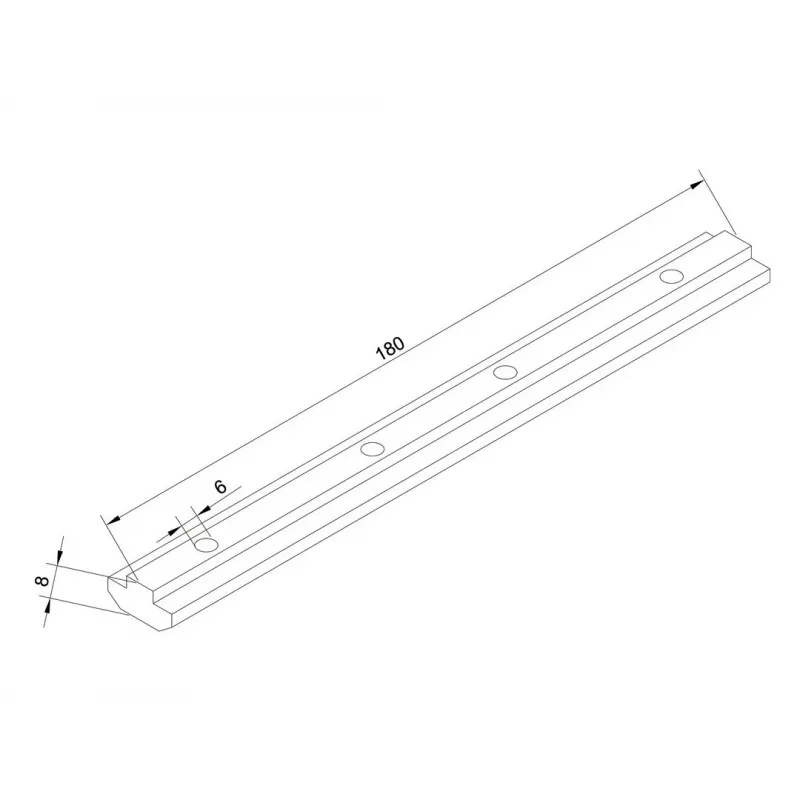 Przedłużenie szyny Multibrackets M Pro Series Aluminium 180 mm