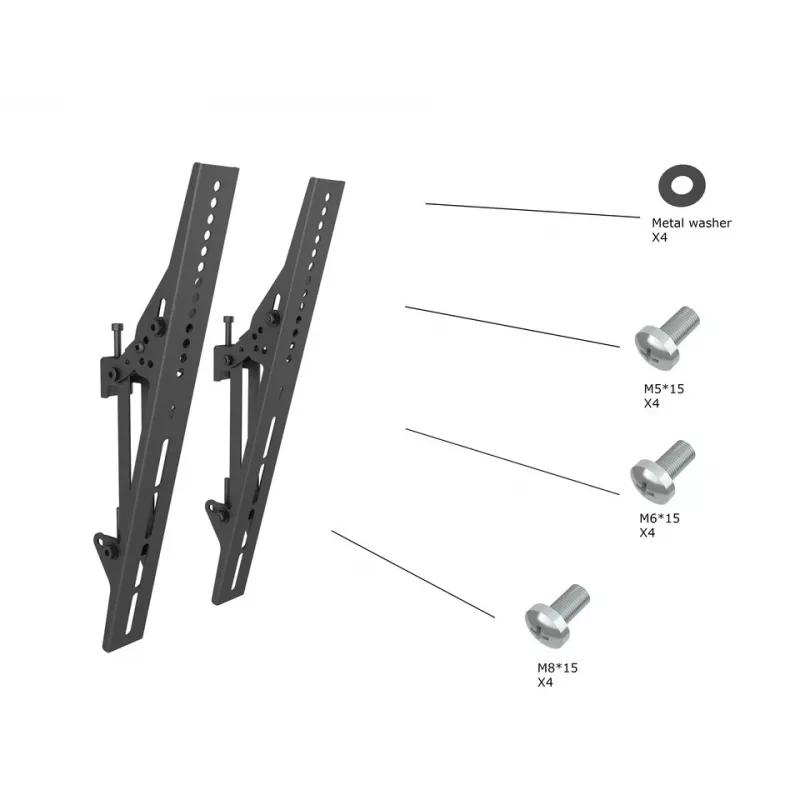 Ramię uchwytu do paneli płaskich MULTIBRACKETS M Pro Series Tilt Arms 400mm, czarny, aluminium/stal, 2 szt.