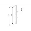 Ramię do montażu paneli płaskich Multibrackets M Pro Series Fixed Arms 600 mm, stal, czarny, opakowanie 2 szt.