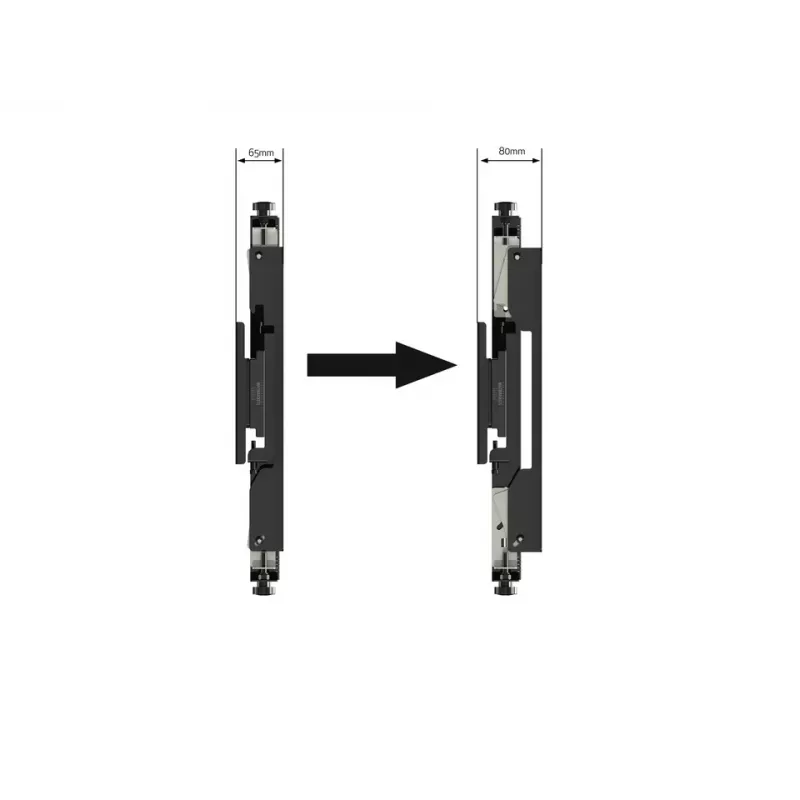 Ramię do montażu płaskiego panelu Multibrackets M Pro Series Micro-Adjustable Arms 400 mm Stal Czarna