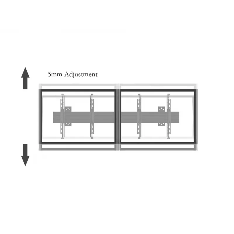 Ramię do montażu płaskiego panelu Multibrackets M Pro Series Micro-Adjustable Arms 400 mm Stal Czarna