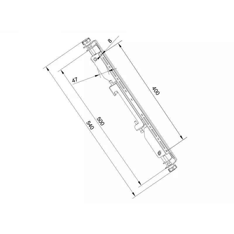 Ramię do montażu płaskiego panelu Multibrackets M Pro Series Micro-Adjustable Arms 400 mm Stal Czarna