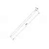 Przedłużka rurowa Multibrackets M Pro Series 1,5 m, czarna, stalowa