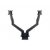 Multibrackets M VESA Gas Lift Arm Dual Side by Side Czarny Clamp 20 kg 15-32 inch