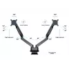 Multibrackets M VESA Gas Lift Arm Dual Side by Side Czarny Clamp 20 kg 15-32 inch
