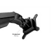 Multibrackets M VESA Gas Lift Arm Dual Side by Side Czarny Clamp 20 kg 15-32 inch