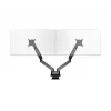 Multibrackets M VESA Gas Lift Arm Dual Side by Side Czarny Clamp 20 kg 15-32 inch