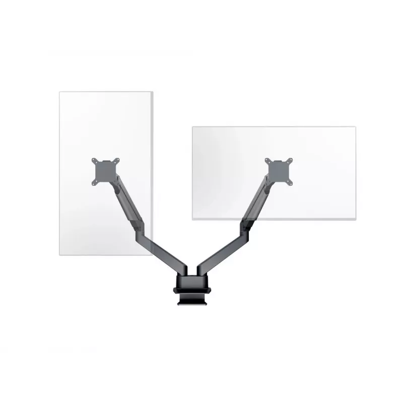 Multibrackets M VESA Gas Lift Arm Dual Side by Side Czarny Clamp 20 kg 15-32 inch