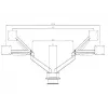 Multibrackets M VESA Gas Lift Arm Dual Side by Side Czarny Clamp 20 kg 15-32 inch