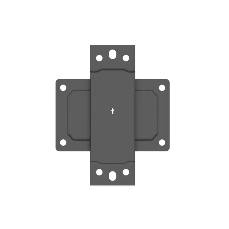 Multibrackets M Pro Series - Mała płyta ścienna, Płyta ścienna, Czarny, Stal, 30 kg, Szyna, M Pro Series