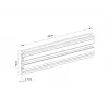 Rail Multibrackets M Pro Series Single Screen Rail 48cm Czarny