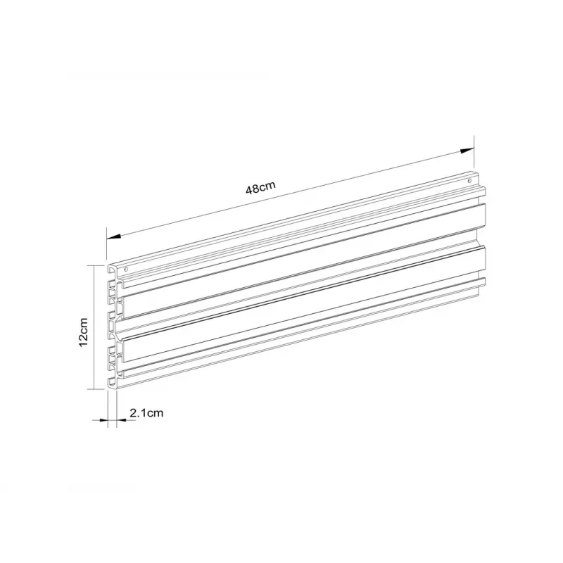 Rail Multibrackets M Pro Series Single Screen Rail 48cm Czarny