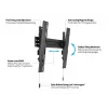 Multibrackets M VESA Wallmount Super cienki Tilt 400 MAX, 81,3 cm (32 inch), 139,7 cm (55 inch), 100 x 100 mm, 400 x 400 mm, tworzywo sztuczne, stal, czarny