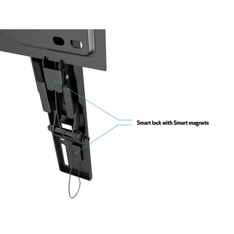 Multibrackets M VESA Wallmount Super cienki Tilt 400 MAX, 81,3 cm (32 inch), 139,7 cm (55 inch), 100 x 100 mm, 400 x 400 mm, tworzywo sztuczne, stal, czarny