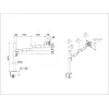Uchwyt biurkowy Multibrackets M VESA Deskmount Officeline Single II Czarny