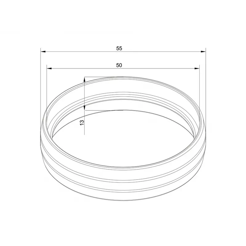 Osłona rury Multibrackets M Pro Series External Pipe Cover biały Plastic 10g 13mm 5.5cm