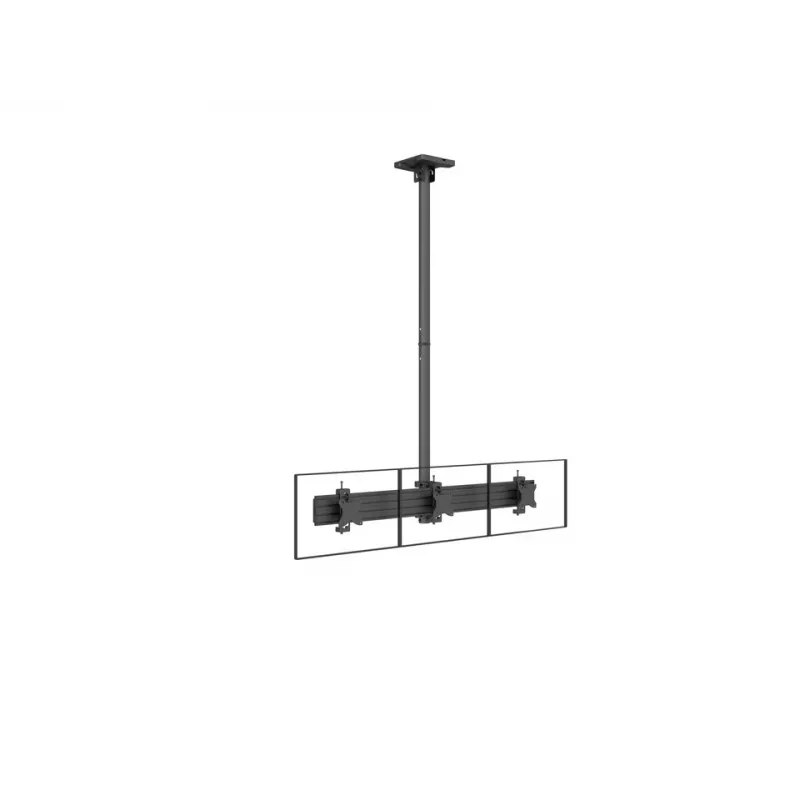 Multibrackets M Pro Series - Monitor Mount Flex Pro 75/100, Uchwyt, Czarny, Stal, 20 kg, Sufit/Podłoga, Pro Series