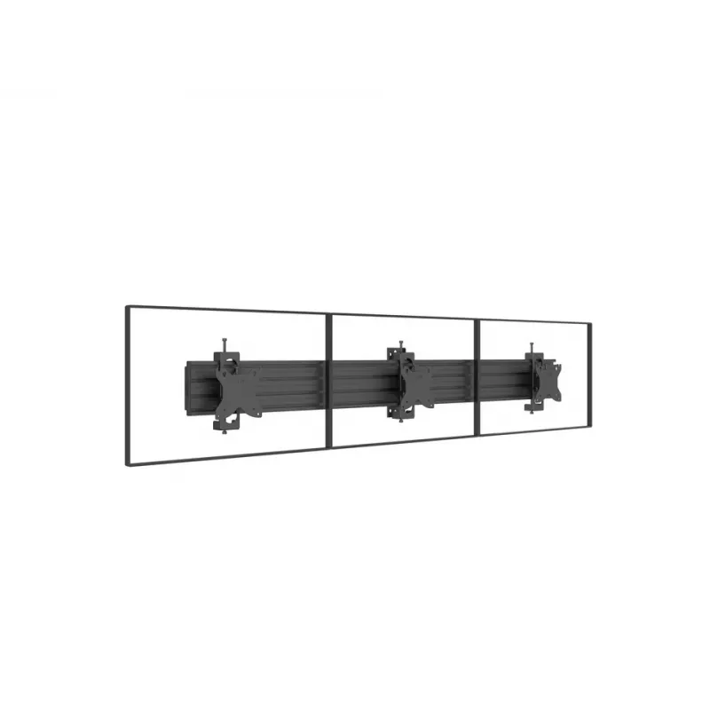 Multibrackets M Pro Series - Monitor Mount Flex Pro 75/100, Uchwyt, Czarny, Stal, 20 kg, Sufit/Podłoga, Pro Series