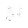 Multibrackets M Pro Series - Monitor Mount Flex Pro 75/100, Uchwyt, Czarny, Stal, 20 kg, Sufit/Podłoga, Pro Series