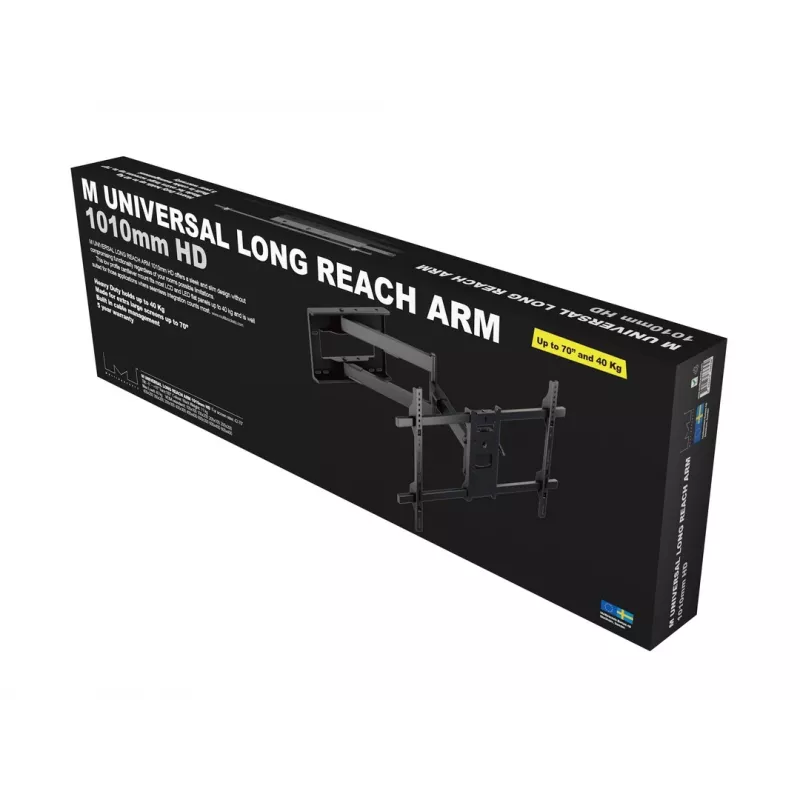 Multibrackets M Uniwersalne Ramię Długiego Zasięgu 1010mm HD Pojedyncze 40kg 42-75 cali