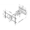 Multibrackets M Uniwersalne ramię o długim zasięgu 910 mm HD, Dual