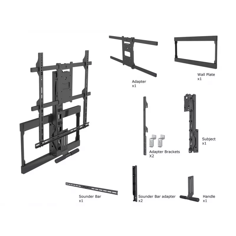 Uchwyt, Multibrackets, M Pull Down Full Motion Flexarm