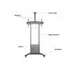 Multibrackets M Motorized Floorstand 120 kg Czarny incl cabinet & camerashelf