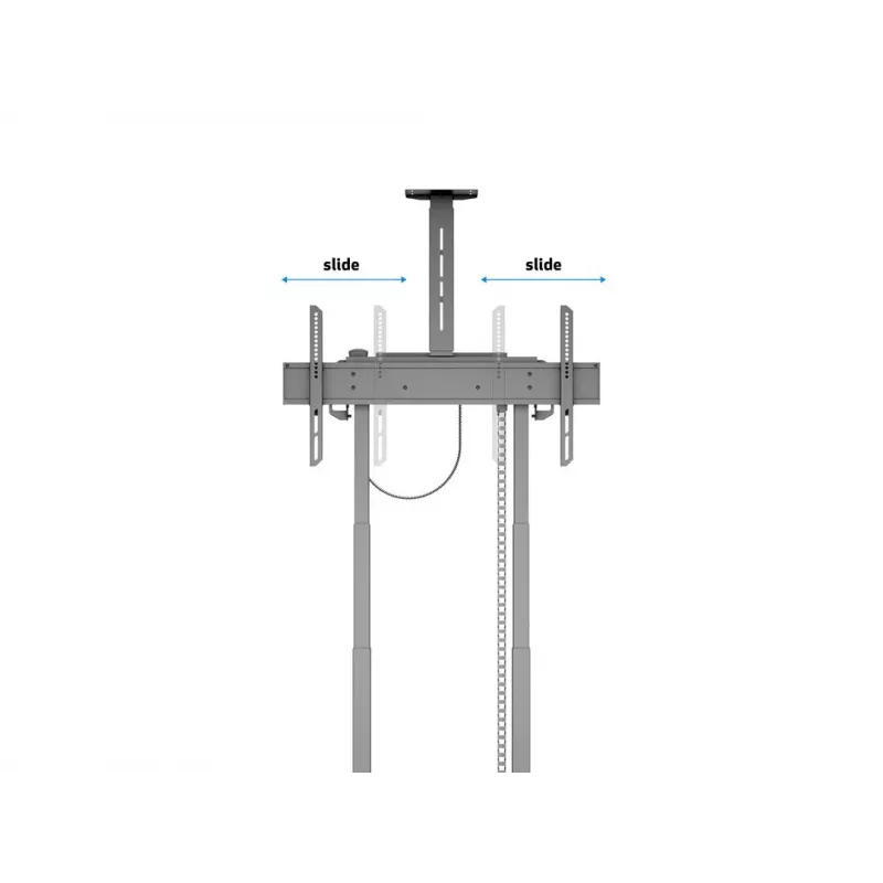 Multibrackets M Motorized Floorstand 120 kg Czarny incl cabinet & camerashelf
