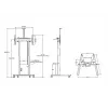 Multibrackets M Motorized Floorstand 120 kg Czarny incl cabinet & camerashelf