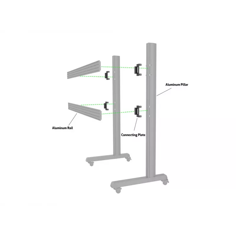 Płyta urządzenia Multibrackets M Pro Series Płyta łącząca Czarna Stal 2.1 kg