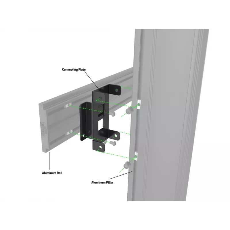 Płyta urządzenia Multibrackets M Pro Series Płyta łącząca Czarna Stal 2.1 kg