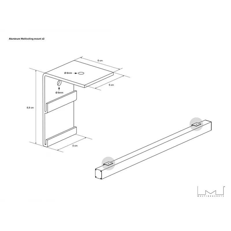 Multibrackets M 1:1 Manual Self-Lock Projection Screen Deluxe 240x240, 135 cali Biała Edycja