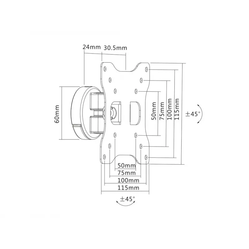 Uchwyt Full-Motion Multibrackets M VESA I 50 75 100