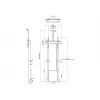Multibrackets M Motorized Floormount 120kg Czarny incl camerashelf